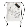 WHITE LINE BACK backpack with wax crayons