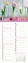  "CVJETNI PLANER" 13 list., dim: 22x55cm,  PVC vrećica, P/50, color kalendar