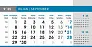  "POSLOVNI SIVO - PLAVI" 13 sheets, format: 20,5x14,5 cm, desk calendar, envelope, P/50