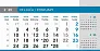  "POSLOVNI SIVO - PLAVI" 13 sheets, format: 20,5x14,5 cm, desk calendar, envelope, P/50