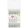  "Poslovni ŽUTO-SIVI" trodjelni kalendar, 12 list., dim:29,5x62cm, PVC vrećica, P/50