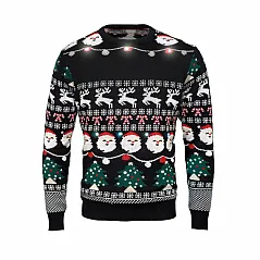 božićni pulover s LED lampicama, L/XL