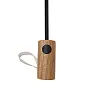 Kaycey 21" AWARE™ RPET mini kišobran od bagremovog drva s automatskim otvaranjem - XD Collection