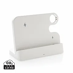 dvostruki punjač od 15W s utorom za iWatch od RCS reciklirane plastike - XD Collection