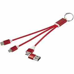 kabel za punjenje 4u1 od recikliranog aluminija s privjeskom