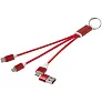 Metal kabel za punjenje 4u1 od recikliranog aluminija s privjeskom