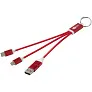 Metal kabel za punjenje 4u1 od recikliranog aluminija s privjeskom