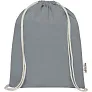 Oregon 140 g/m² GRS recycled cotton drawstring bag