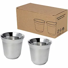 set espresso šalica od RCS nehrđajućeg čelika, 80 ml