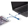 Metal kabel za punjenje 4u1 od recikliranog aluminija s privjeskom