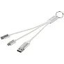 Metal kabel za punjenje 4u1 od recikliranog aluminija s privjeskom
