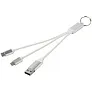 Metal kabel za punjenje 4u1 od recikliranog aluminija s privjeskom