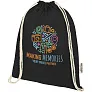 Oregon 140 g/m² GRS recycled cotton drawstring bag