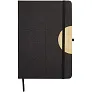 Laura A5 hard cover notebook and ballpoint pen gift set (black ink)