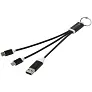 Metal kabel za punjenje 4u1 od recikliranog aluminija s privjeskom