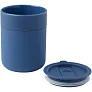 Java 330 ml ceramic tumbler with silicone wrap and plastic lid