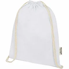 140 g/m² GRS recycled cotton drawstring bag