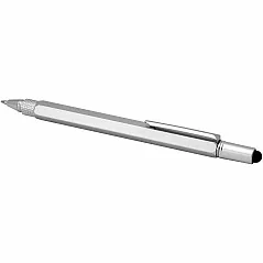 multifunkcionalna olovka od recikliranog aluminija (crna tinta)