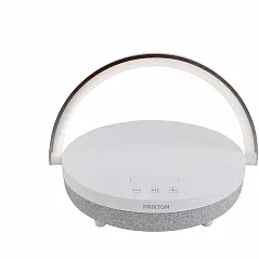 4u1 10W Bluetooth® zvučnik s LED svjetlom i bazom za bežično punjenje - Prixton