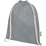 Oregon 140 g/m² GRS recycled cotton drawstring bag