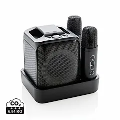 karaoke set od RCS reciklirane plastike s dvostrukim mikrofonom - XD Collection