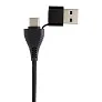 Link USB hub s dva ulaza od RCS reciklirane plastike i bambusa - XD Collection