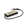 Link USB hub s dva ulaza od RCS reciklirane plastike i bambusa - XD Collection