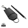 SP Tula RCS certified recycled PU key holder and pen set - Swiss Peak