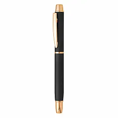 Metal roller pen with paper sleeve