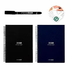 Infinitebook sa savitljivim koricama i 15 običnih stranica bijele ploče
