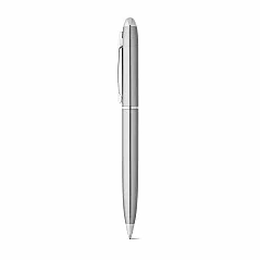 53% recycled stainless steel ballpoint pen with clip