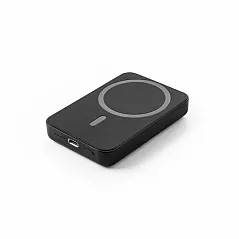 5.000 mAh magnetic power bank with 15W superfast wireless charger in 100% rABS