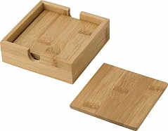 ARCHER Bamboo coaster set