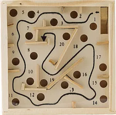 Wooden patience game