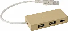 USB hub Paulo od aluminija i recikliranog papira