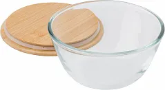 Glass salad bowl 