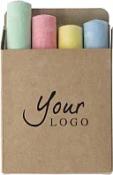 Cardboard box with chalk