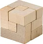 Amber drvena puzzle kocka