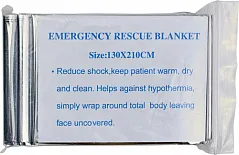 Aluminium emergency blanket