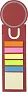  Cardboard bookmark Clay