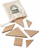 tangram puzzle od prirodnog drva