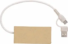 USB hub Paulo od aluminija i recikliranog papira