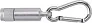 TRACY Aluminium mini torch with carabiner