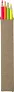  Wooden highlighter pencil set Kaden