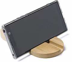 Bamboo phone and tablet holder 