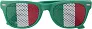 LEXI Plexiglass sunglasses with country flag