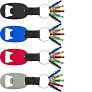 Courtney Aluminium 2-in-1 key holder 