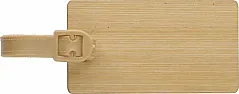 Bamboo luggage tag