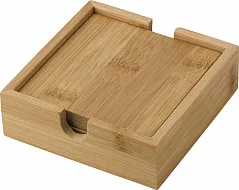ARCHER Bamboo coaster set