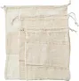 Adele Set of three reusasable cotton mesh produce bags